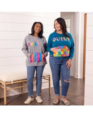 GO! Scrappy Applique Sweatshirts Pattern