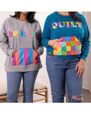 GO! Scrappy Applique Sweatshirts Pattern