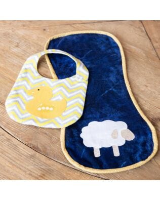 GO! Upcycled Bib & Burp Cloth Set Pattern