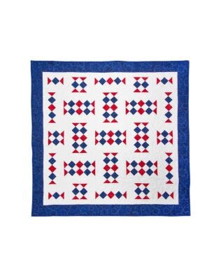 GO! Fishing in a Line Throw Quilt Pattern