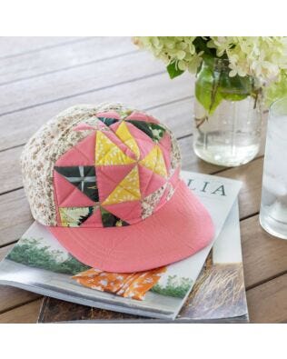 GO! Orphan Block Quilted Trucker Hat Pattern by Chris Marchini of Rose City Originals