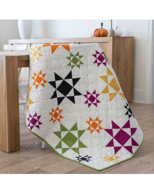 GO! Hens and Chicks Throw Quilt Pattern