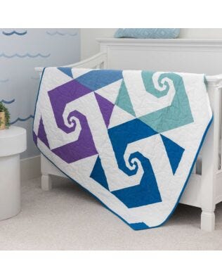 GO! Wild Tides Throw Quilt Pattern