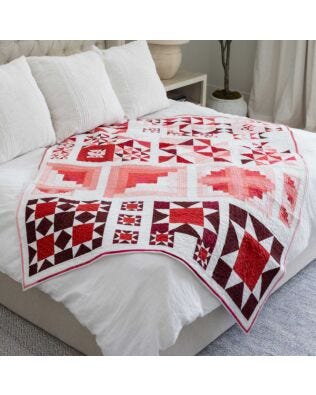GO! Modern Prairie Sampler Throw Quilt Pattern