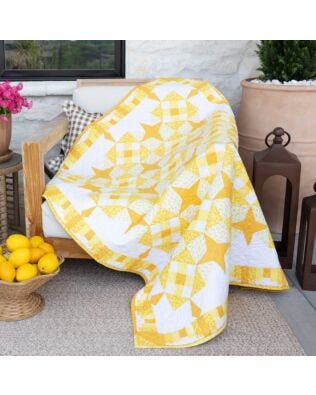 GO! On Point and Prissy Throw Quilt Pattern