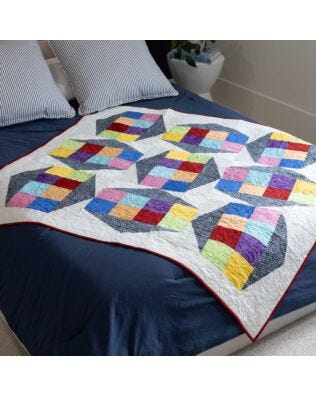 GO! Friendship Beads Throw Quilt Pattern
