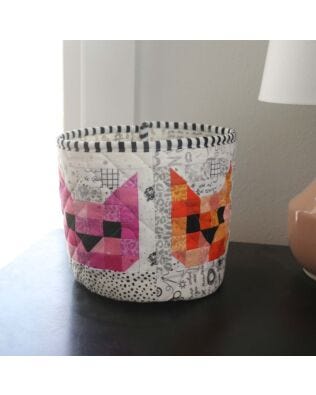 GO! Pretty Kitties Fabric Bin Pattern