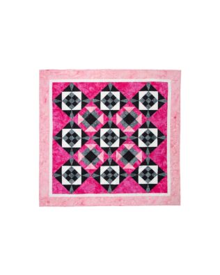 GO! Churning Nine Patch Star Throw Quilt Pattern
