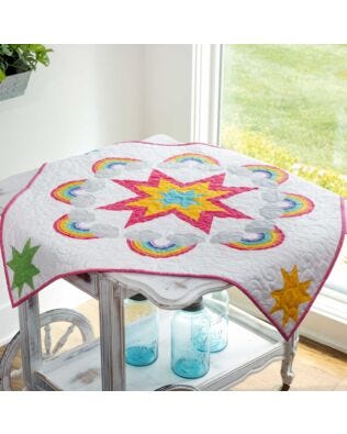 GO! Rainbow Radiance Table Topper Pattern