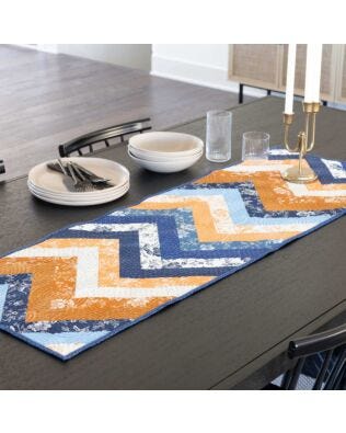 GO! Herringbone Harmony Table Runner Pattern