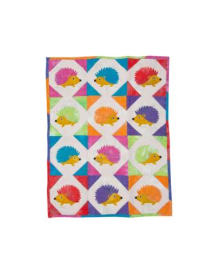 GO! Scrappy, Baby, Hedgehog Throw Quilt Pattern