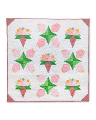 GO! Baby in Bloom Throw Quilt Pattern