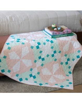 GO! Hot Cross Buns Throw Quilt Pattern