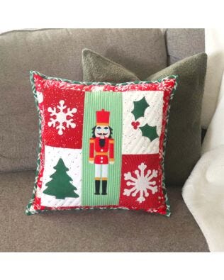 GO! Nutcracker Cheer Throw Pillow Pattern