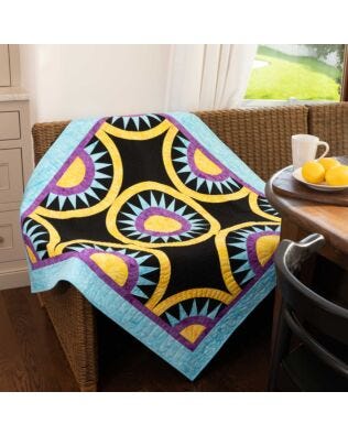 GO! New York Reflections Throw Quilt Pattern