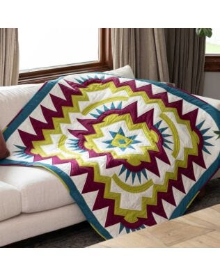 GO! Bright Lights, Beautiful City Throw Quilt Pattern
