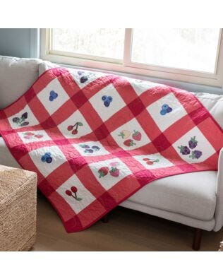  GO! Berry Picnic Blanket Pattern by Chris Marchini of Rose City Originals