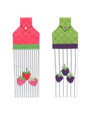 GO! Berry Bunches Kitchen Towels Pattern by Chris Marchini of Rose City Originals