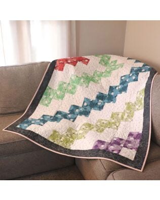 GO! Stacked Throw Quilt Pattern
