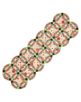 GO! Double Wedding Ring Bed Runner (PQ22124-4)