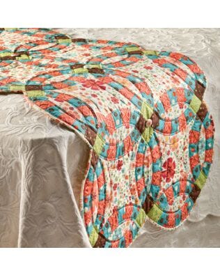 GO! Double Wedding Ring Bed Runner (PQ22124-4)