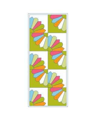GO! Dresden Plate Table Runner Pattern