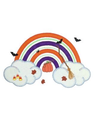 GO! Rainbow Halloween Embroidery by V-Stitch Designs