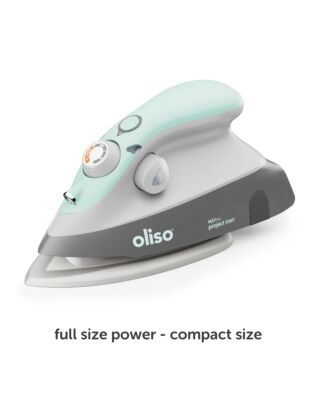 Oliso Mini Iron With Trivet Aqua