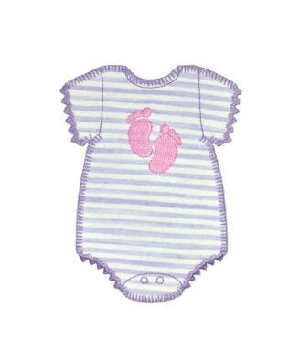 GO! Small Feet Onesie Embroidery by V-Stitch Designs