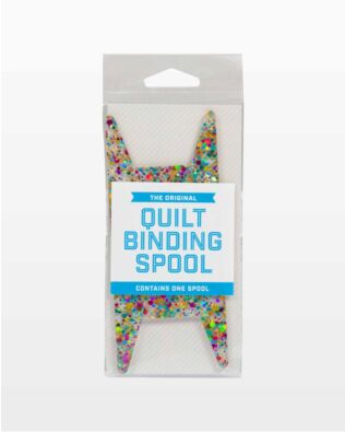 Binding Spool Teal Aqua Gold Glitter