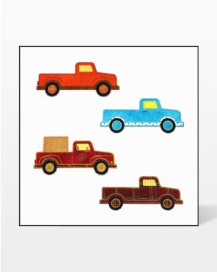 GO! Trucks Embroidery by V-Stitch Designs