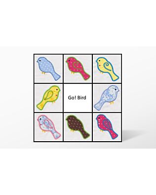 GO! Bird Embroidery Designs by V-Stitch Designs (VQ-Blbe)