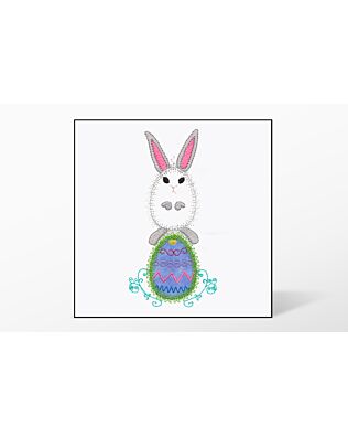 GO! Bunny on Egg Embroidery Designs by V-Stitch Designs