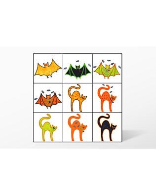 Cat and Bat Embroidery by V-Stitch Designs
