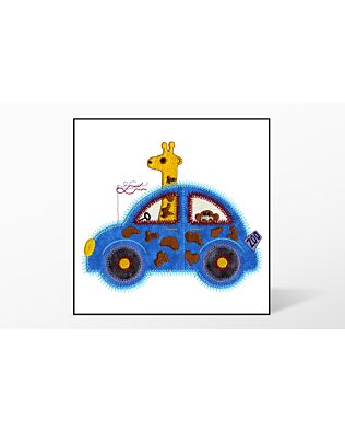 GO! Cute Car Giraffe Embroidery Designs by V-Stitch Designs (VQ-CCG1)