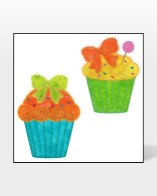 GO! Designer Cupcakes Embroidery Designs by V-Stitch Designs (VQ-DC1)