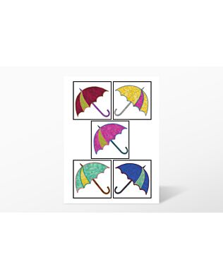 GO! Dancing Umbrella Embroidery by V-Stitch Designs (VQ-DUE)
