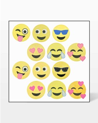 GO! Emojis Embroidery by V-Stitch Designs