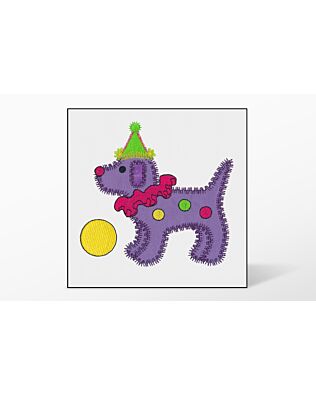 GO! Gingham Dog Single #4 Embroidery Designs by V-Stitch Designs