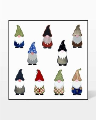 GO! Gnomes Embroidery by V-Stitch Designs 