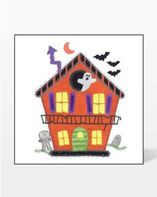 GO! Haunted Birdhouse Embroidery by V-Stitch Designs