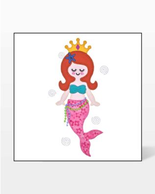 GO! Mermaid King and Queen Set Embroidery by V-Stitch Designs