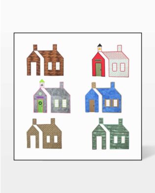 GO! Schoolhouses Embroidery by V-Stitch Designs