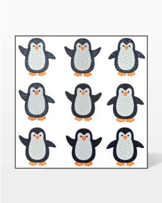 GO! Penguin Set Embroidery by V-Stitch Designs