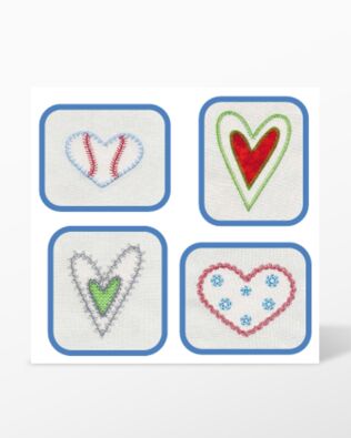 Hearts | Machine Embroidery - AccuQuilt