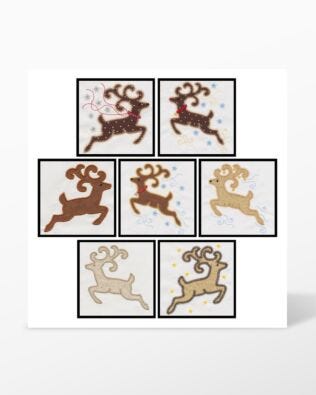 GO! Reindeer Embroidery by V-Stitch Designs (VQ-RRe)