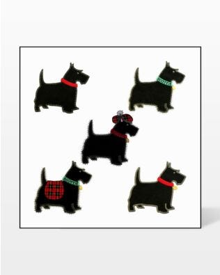 GO! Scottie Dog Embroidery by V-Stitch Designs