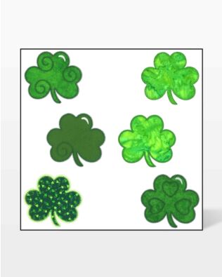 GO! Shamrocks Embroidery by V-Stitch Designs 