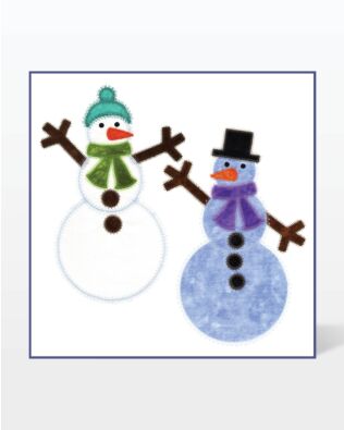 GO! Snow People 1 Embroidery by V-Stitch Designs
