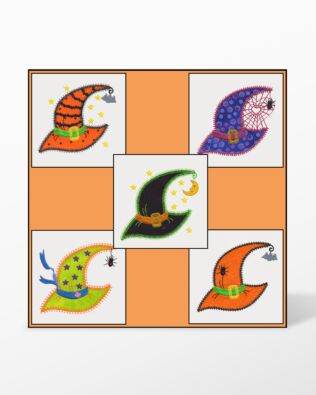 GO! Witch Hats Set Embroidery by V-Stitch Designs (VQ-WHS)